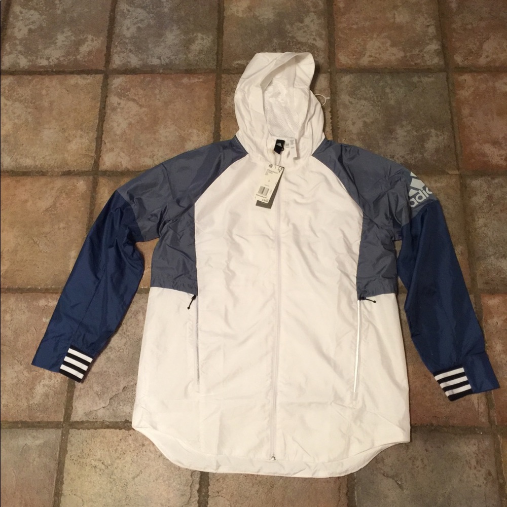 ADIDAS men’s sport ID shell jacket. Size LARE